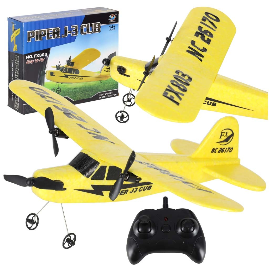 Samolot-zdalnie-sterowany-na-pilota-RC-FX803-Piper-150mah-175762 RC orlaivis FX803 Piper 150mah