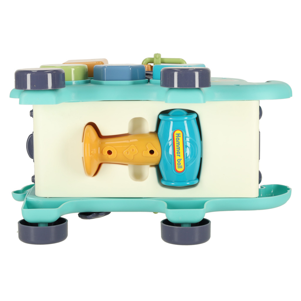 Dramblys montessori manipuliacinė lenta pounder sorter blokai plaktukas 26cm