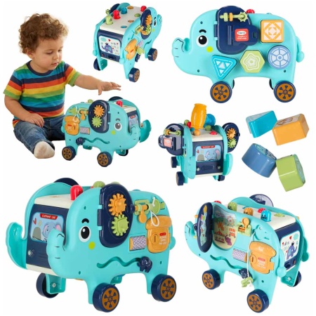 Dramblys montessori manipuliacinė lenta pounder sorter blokai plaktukas 26cm