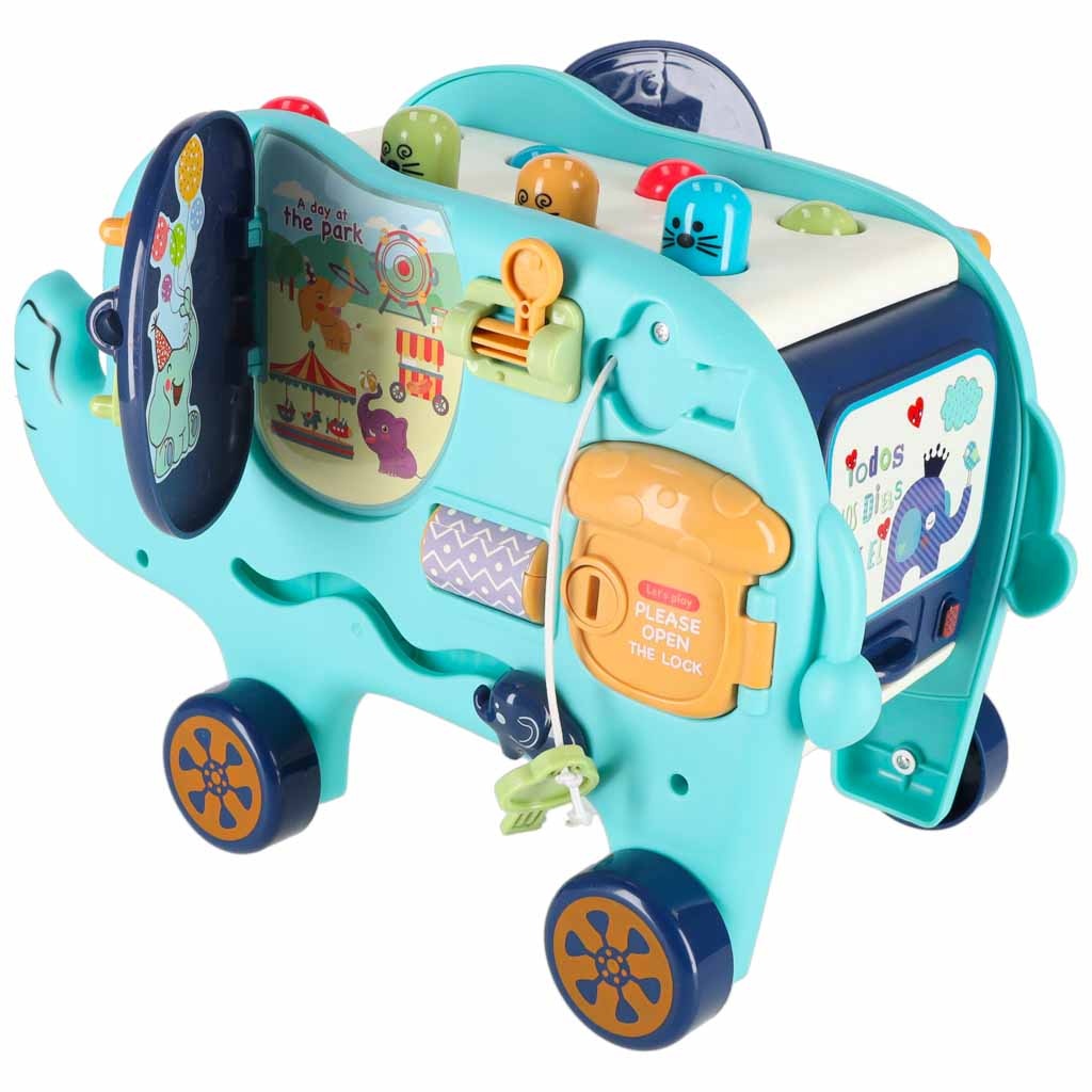 Dramblys montessori manipuliacinė lenta pounder sorter blokai plaktukas 26cm
