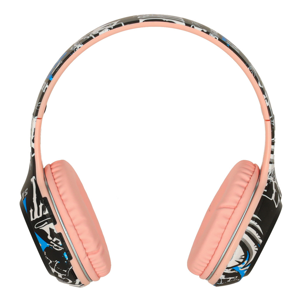 Sluchawki-bezprzewodowe-nauszne-Bluetooth-Gaming-Sport-rozowe-174156 "Bluetooth" belaidės ausinės į ausis "Gaming Sport" rožinės spalvos