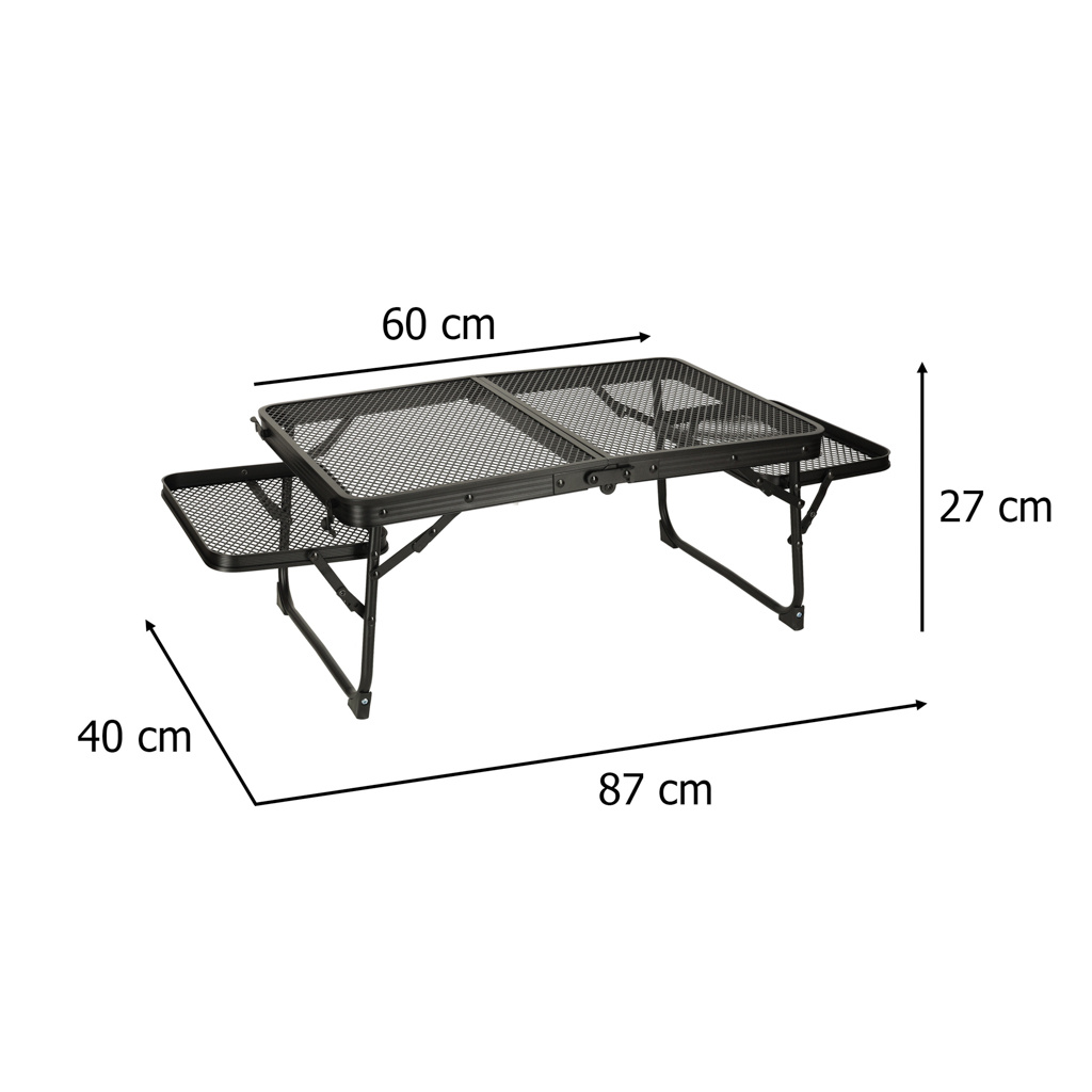 Stol-stolik-turystyczny-LUARO-kempingowy-cateringowy-skladany-87-x-60-x-40-x-27-cm-172844 LUARO turistinis stalas kempingo maitinimo sulankstomas stalas 87 x 60 x 40 x 27 cm