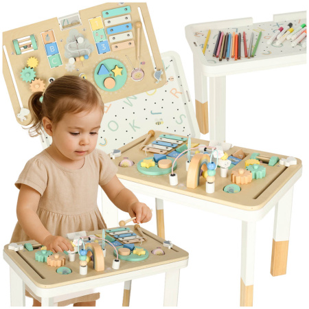 Tablica-manipulacyjna-LULILO-LUDO-stolik-drewniany-sensoryczny-mietowy-176271 LULILO montessori manipuliacijų stalas mėtų spalvos