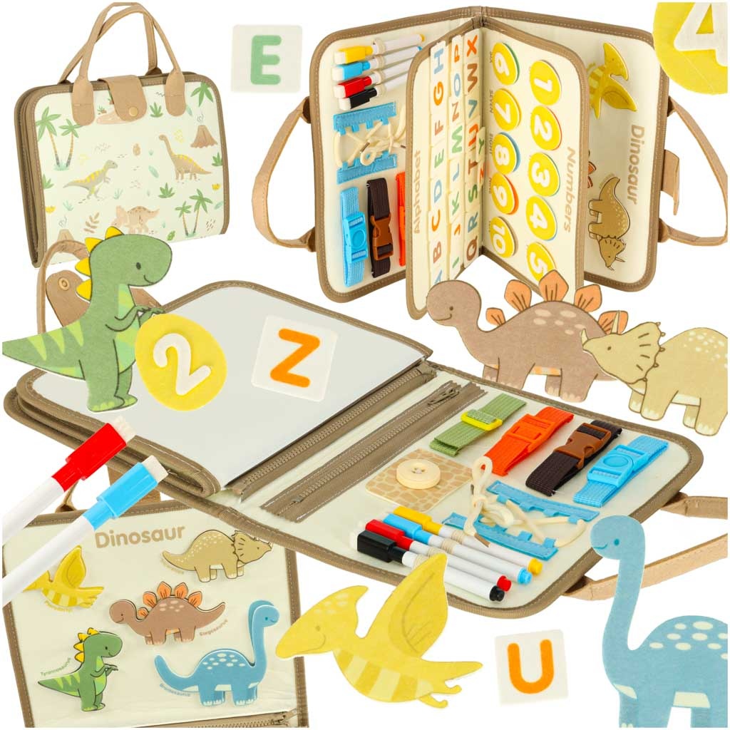 Tablica-manipulacyjna-sensoryczna-montessori-walizka-dinozaury-171529 Sensorinė sensorinė montessori manipuliacinė lenta dinozaurų dėklas