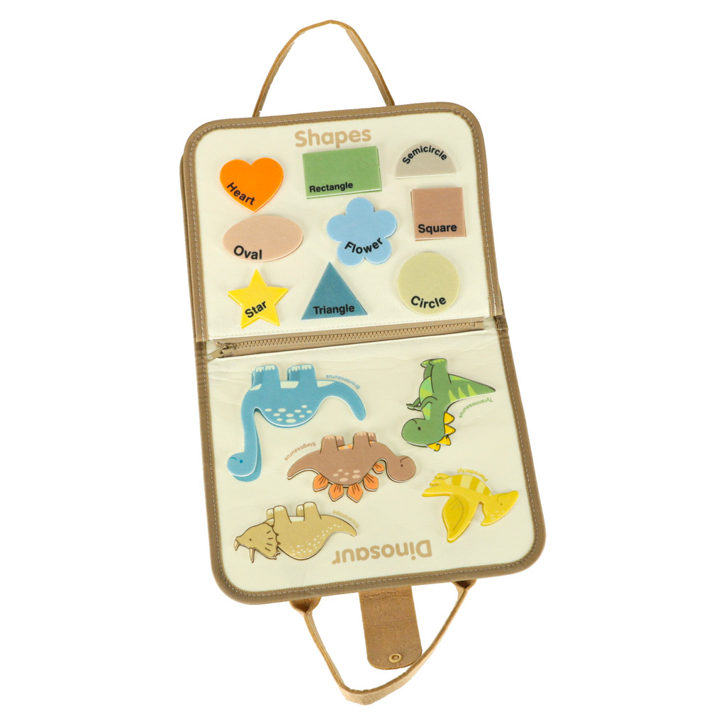 Tablica-manipulacyjna-sensoryczna-montessori-walizka-dinozaury-171536 Sensorinė sensorinė montessori manipuliacinė lenta dinozaurų dėklas