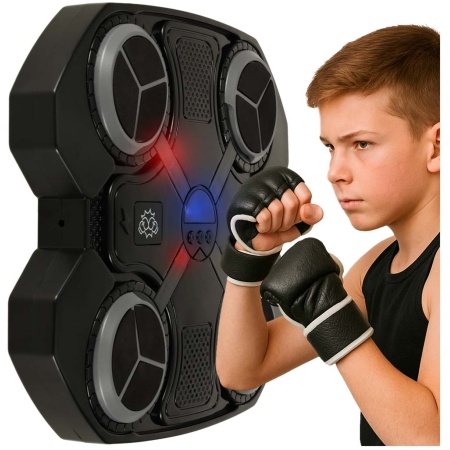 Tarcza-bokserska-treningowa-na-sciane-trenazer-muzyka-swiatla-LED-USB-173681 Boksininkų skydas sieninis treniruoklis muzika "Bluetooth" LED USB