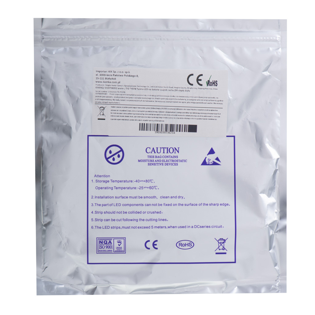 Tasma-LED-na-baterie-USB-czujnik-ruchu-2M-zimny-bialy-130908 USB baterija maitinamas judesio detektorius LED juosta 2M šaltai baltos spalvos