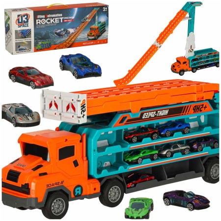 Automobilių transporteris transporterio automobilis slydimo takelis oranžinis
