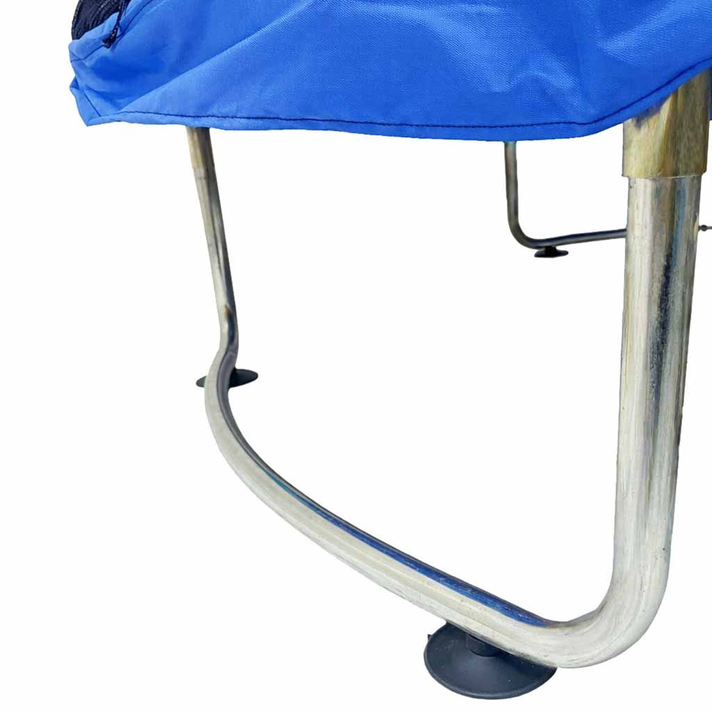 Trampolina-dla-dzieci-ogrodowa-siatka-pilki-koszykowka-155cm-niebieska-182688 Vaikų batutas sodo kamuolio tinklas krepšinio kamuolys 155cm mėlynas