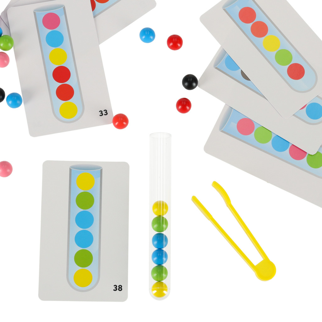 Ukladanka-edukacyjna-Montessori-kolorowe-kulki-nauka-liczenia-nauka-kolorow-zestaw-XXl-66-el-147307 Edukacinė dėlionė spalvoti montessori kamuoliukai