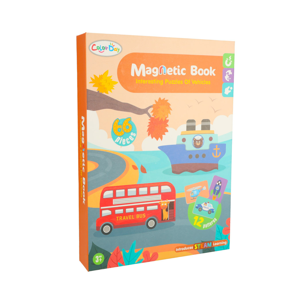 Ukladanka-puzzle-magnetyczne-srodki-transportu-146171 Magnetinė transporto priemonių dėlionė
