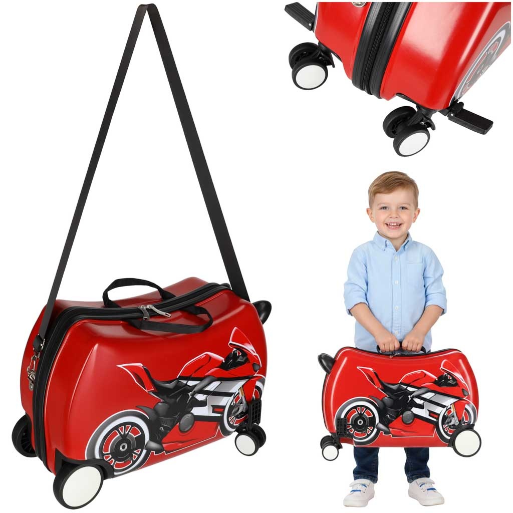 Walizka-podrozna-dla-dzieci-na-kolkach-bagaz-podreczny-motor-180361 Vaikiškas kelioninis lagaminas ant ratų rankinis bagažas motociklas