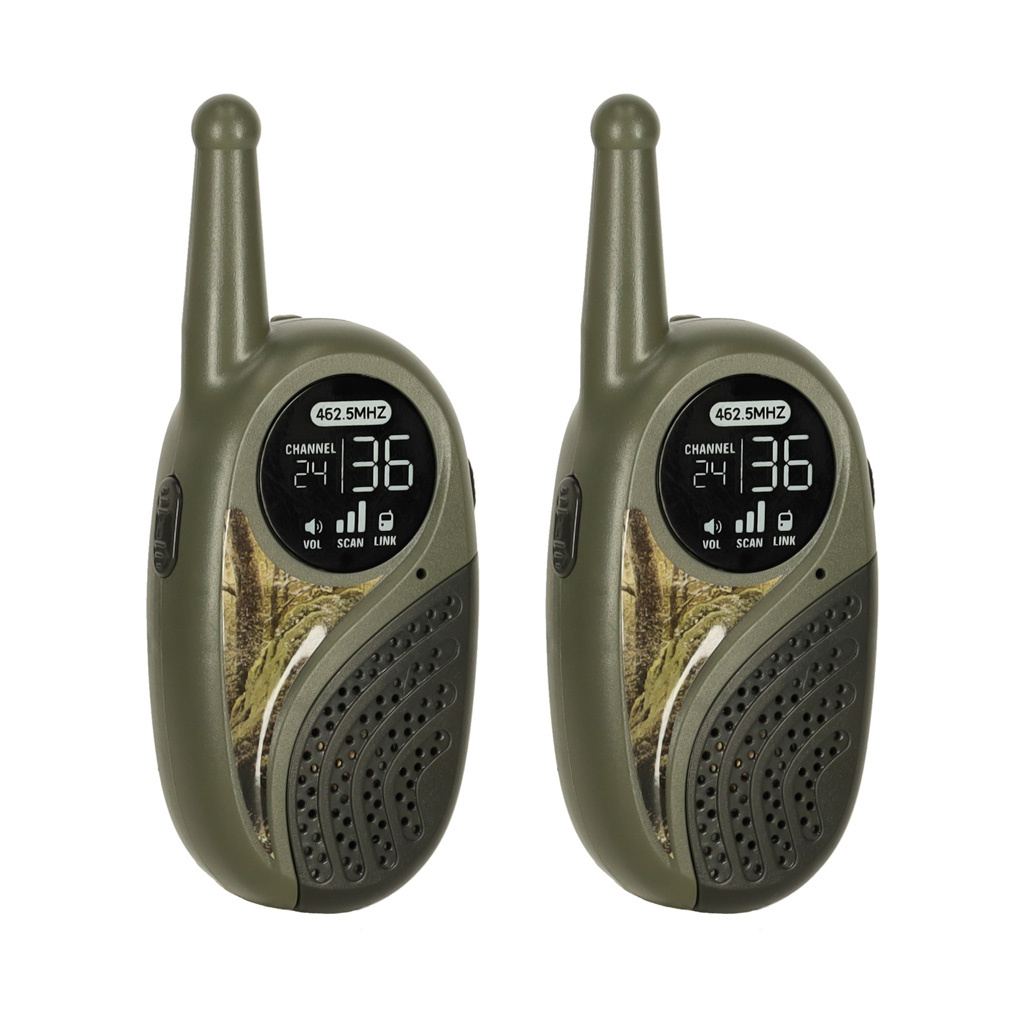 Walkie-Talkie-krotkofalowka-zestaw-z-centrala-dla-dzieci-khaki-161346 Vaikams skirtas "Walkie talkie" radijo imtuvų rinkinys su PBX, skirtas kariuomenei 333 m atstumu