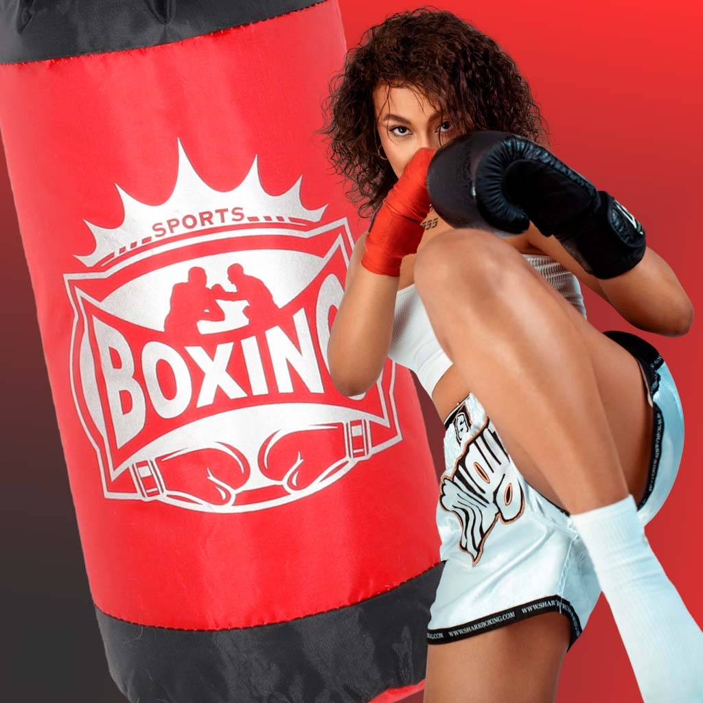 Worek-bokserski-i-rekawice-zestaw-do-boksowania-177338 Bokso maišo ir pirštinių bokso rinkinys