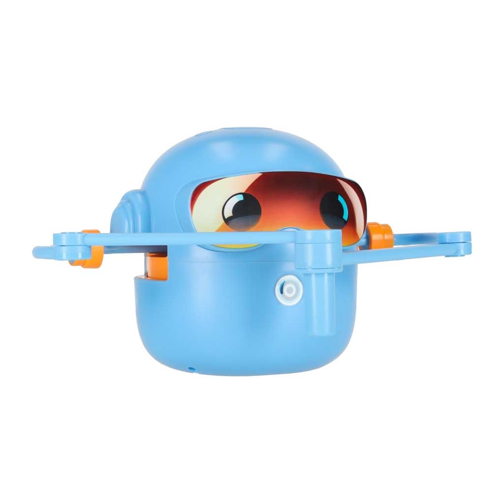 Zabawka-interaktywna-edukacyjna-robot-nauka-rysowania-fiszki-mazaki-niebieski-181125 Interaktyvus mokomasis robotas-žaislas, mokantis piešti flomasteriais mėlynos spalvos