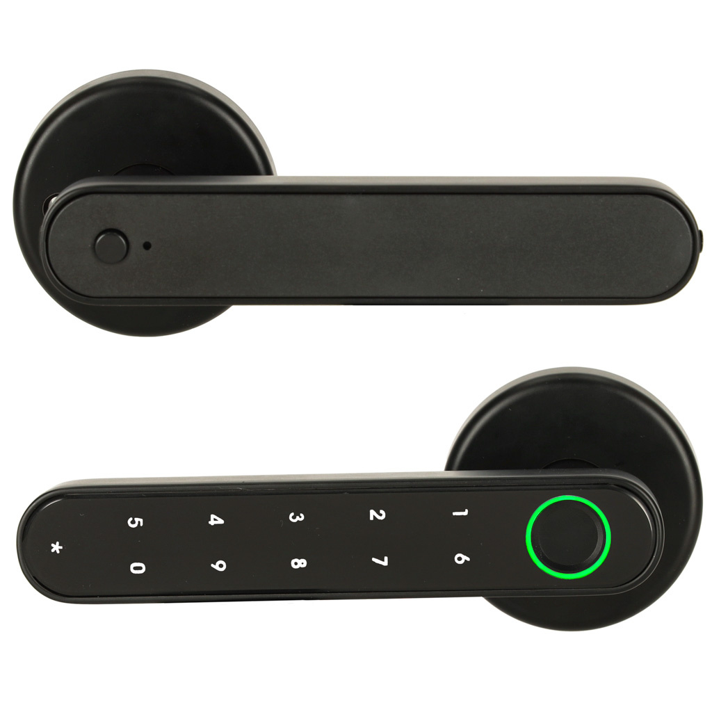 Zamek-elektroniczny-do-drzwi-klamka-na-kod-odcisk-palca-bluetooth-153938 Pirštų atspaudų kodas durų rankena "Bluetooth