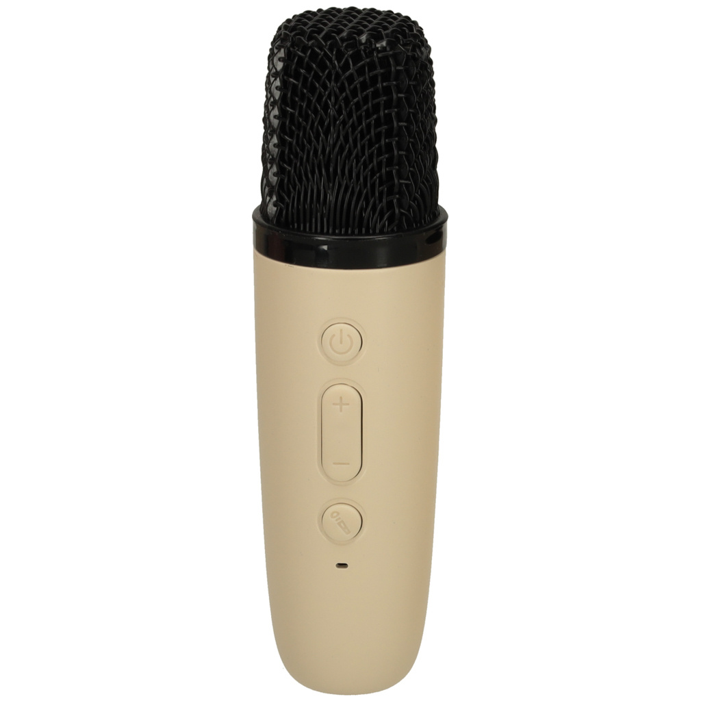 Zestaw-do-karaoke-mikrofon-glosnik-przenosny-BLUETOOTH-USB-LED-bezowy-162861 Karaokės rinkinys "Bluetooth" garsiakalbis mikrofonas USB LED smėlio spalvos
