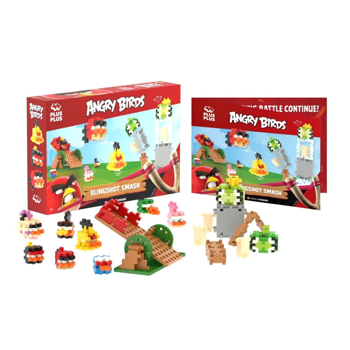 Plus Plus konstruktorius Angry Birds Katapultos smūgis