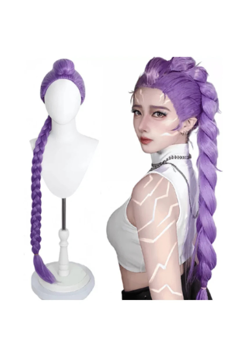rumicosplaywig K-Pop Demon Hunters Rumi Plaukų Kasa Perukas 120 cm ilgio