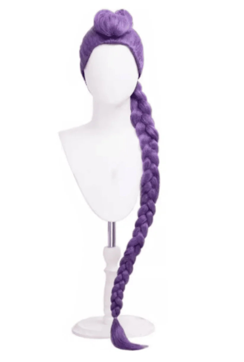 rumiwig1 K-Pop Demon Hunters Rumi Plaukų Kasa Perukas 120 cm ilgio