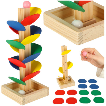 Drzewko-edukacyjne-klocki-drewniane-tor-kulkowy-Kulodrom-Montessori-142691 Edukacinis medis mediniai blokai kamuolio takas