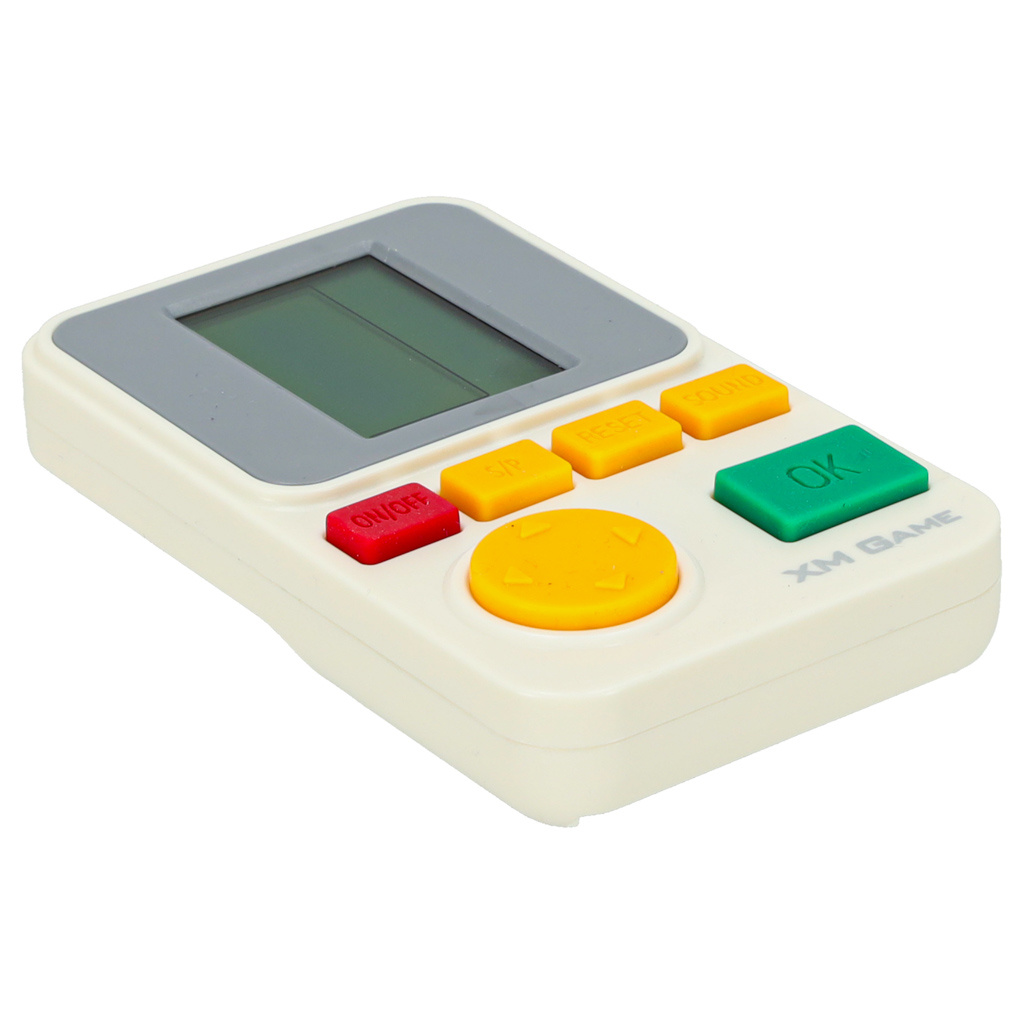 Gra-elektroniczna-zrecznosciowa-konsola-przenosna-biala-163478 Elektroninių arkadinių žaidimų nešiojamoji konsolė balta