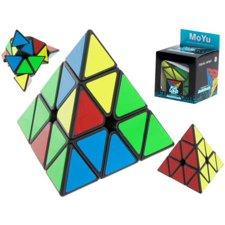 Gra-logiczna-Kostka-lamiglowka-PYRAMINX-Black-MoYu-978731 PYRAMINX dėlionės kubo žaidimas Black MoYu