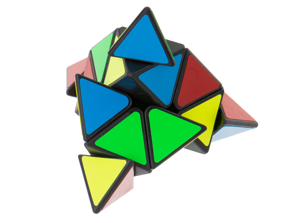 Gra-logiczna-Kostka-lamiglowka-PYRAMINX-Black-MoYu-978772 PYRAMINX dėlionės kubo žaidimas Black MoYu