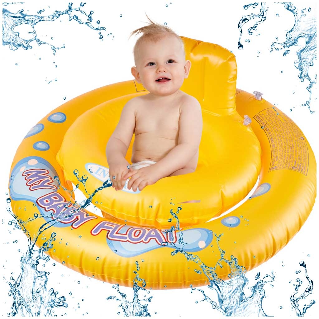 Kolko-do-plywania-dla-niemowlat-kolo-pontonik-dla-dzieci-dmuchany-z-siedziskiem-pontonik-INTEX-max-15-kg-6-18miesiecy-168702 Pripučiamas ratas su sėdyne vaikams INTEX 67cm pontonas