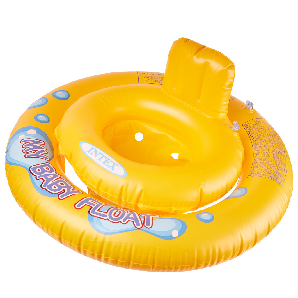 Kolo-dmuchane-z-siedziskiem-dla-dzieci-ponton-INTEX-67cm-1006752 Pripučiamas ratas su sėdyne vaikams INTEX 67cm pontonas
