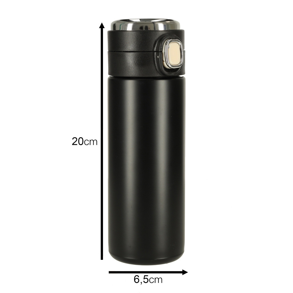 Kubek-bidon-termiczny-z-ustnikiem-termos-LED-420ml-czarny-154830 Termo puodelis su kandikliu LED termosas 420ml juodas