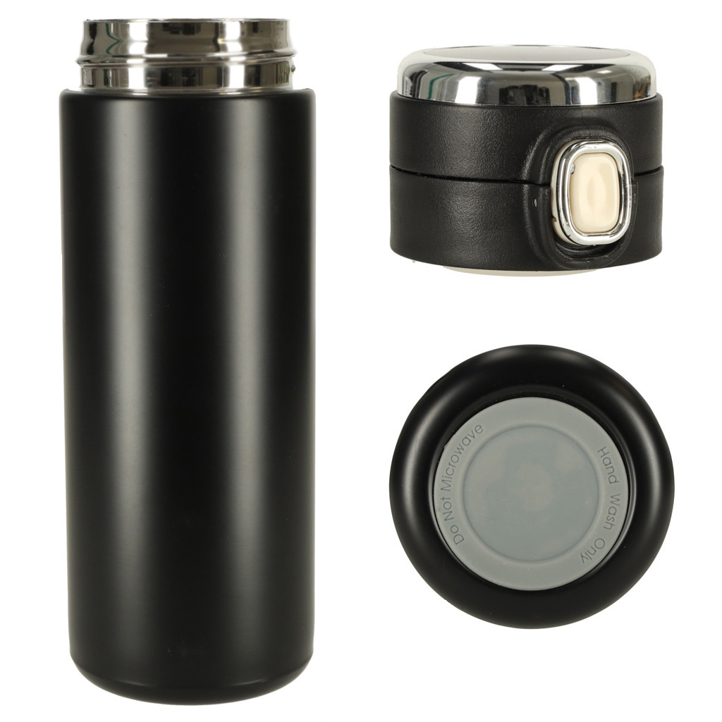 Kubek-bidon-termiczny-z-ustnikiem-termos-LED-420ml-czarny-154831 Termo puodelis su kandikliu LED termosas 420ml juodas