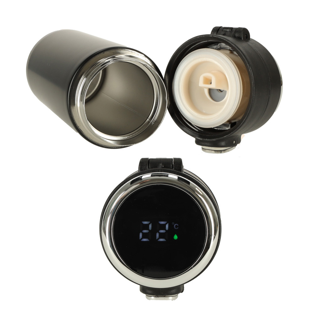 Kubek-bidon-termiczny-z-ustnikiem-termos-LED-420ml-czarny-154833 Termo puodelis su kandikliu LED termosas 420ml juodas
