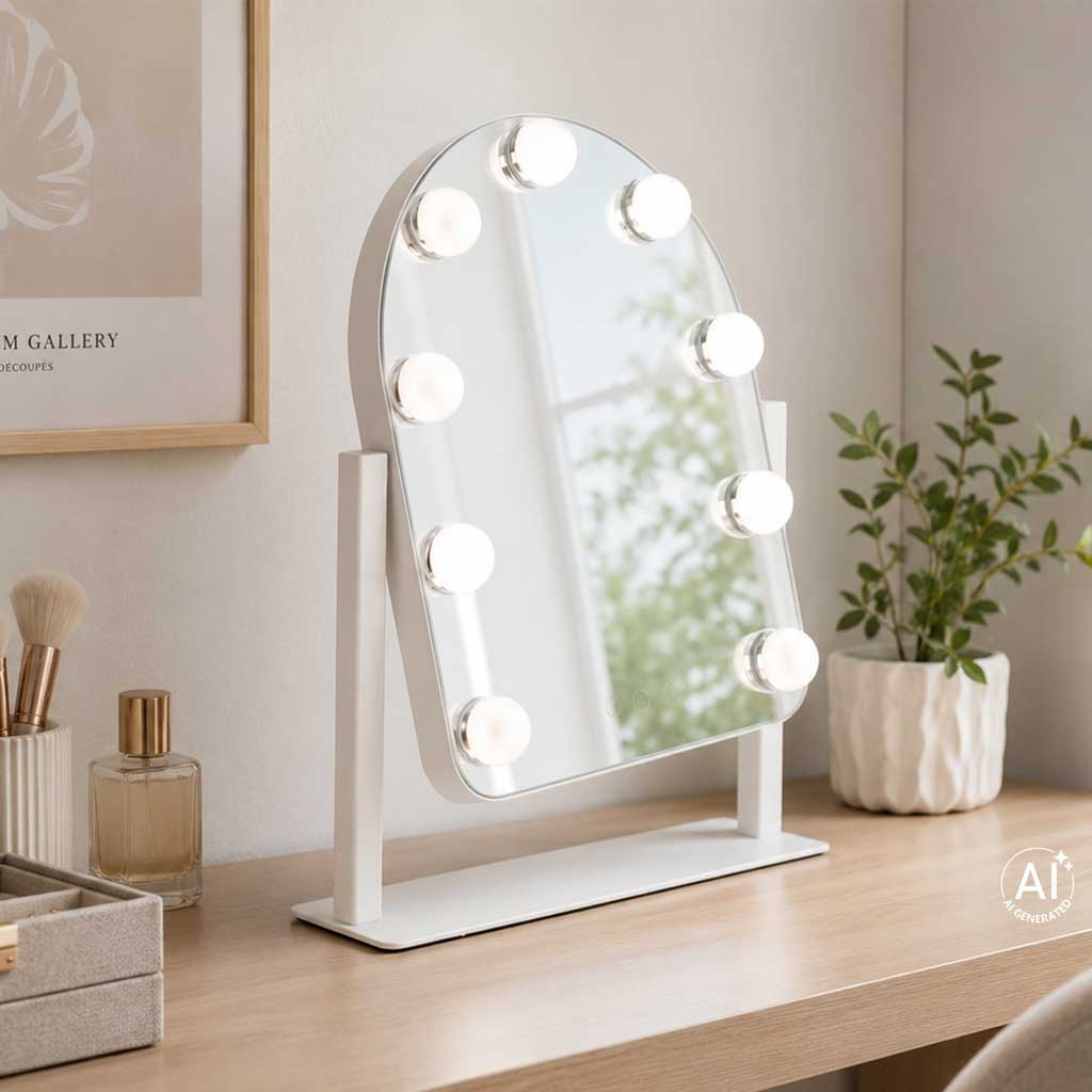 LED-makeup-mirror-with-9-bulbs-illuminated-cosmetic-mirror-189525 LED makiažo veidrodis