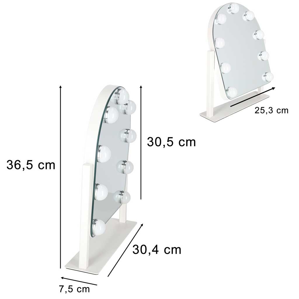 LED-makeup-mirror-with-9-bulbs-illuminated-cosmetic-mirror-189733 LED makiažo veidrodis
