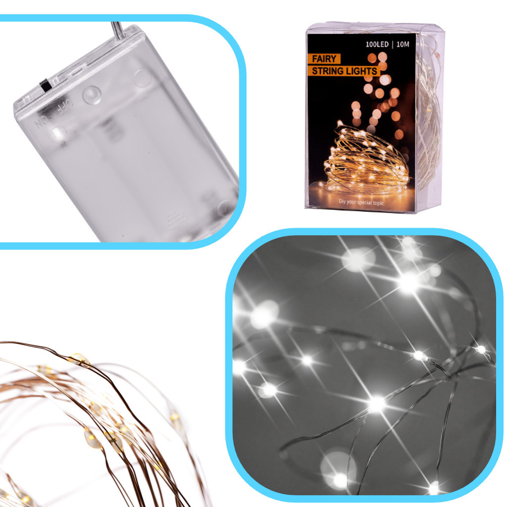Lampki-LED-druciki-dekoracyjne-5m-50LED-zimny-bialy-154533 LED dekoratyvinis apšvietimas 5m 50LED šaltai balta
