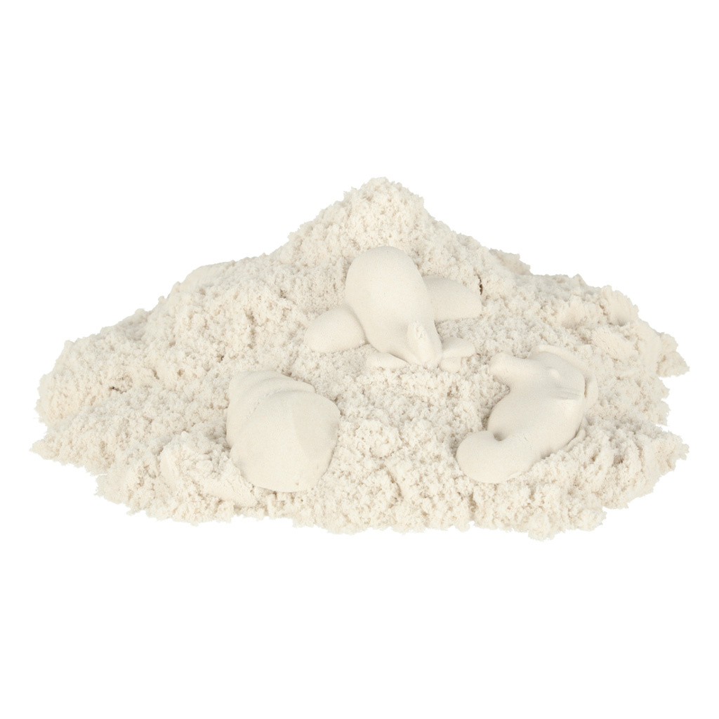 Vaikiškas smėlis 1 kg maišelyje baltas
