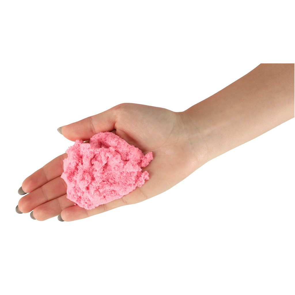 Piasek-kinetyczny-1kg-w-woreczku-rozowy-145061 Kinetinis smėlis 1 kg maišelyje rožinės spalvos