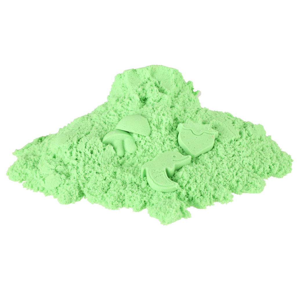 Piasek-kinetyczny-1kg-w-woreczku-zielony-145063 Kinetinis smėlis 1 kg maišelyje, žalias