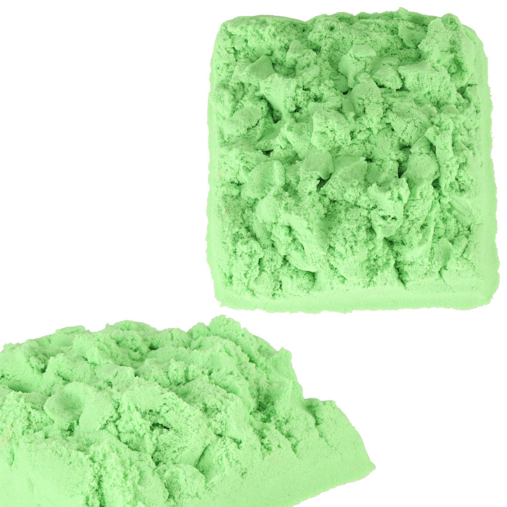 Piasek-kinetyczny-1kg-w-woreczku-zielony-145064 Kinetinis smėlis 1 kg maišelyje, žalias