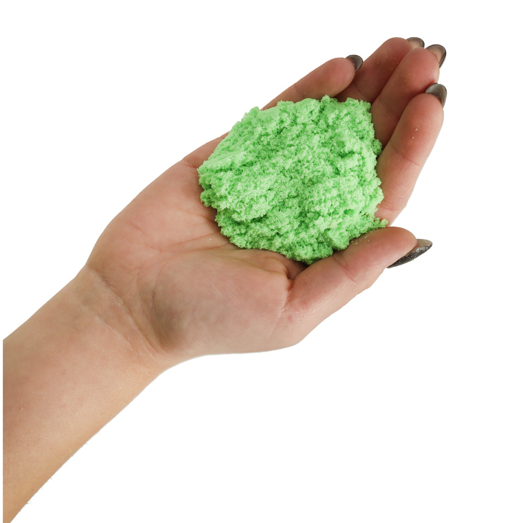 Piasek-kinetyczny-1kg-w-woreczku-zielony-145067 Kinetinis smėlis 1 kg maišelyje, žalias