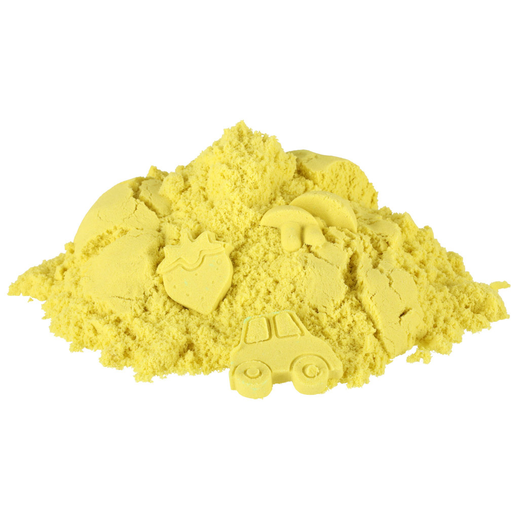 Piasek-kinetyczny-1kg-w-woreczku-zolty-145072 Kinetinis smėlis 1 kg maišelyje geltonos spalvos