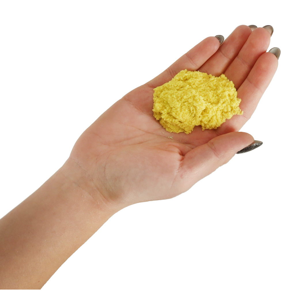 Piasek-kinetyczny-1kg-w-woreczku-zolty-145073 Kinetinis smėlis 1 kg maišelyje geltonos spalvos
