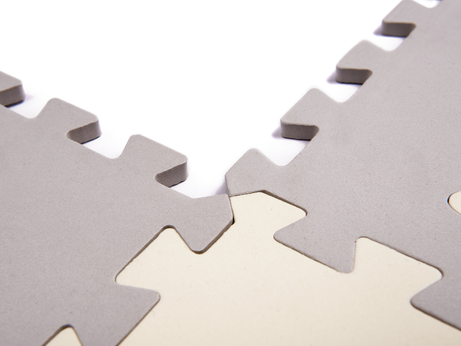 KX6269 Puzzle piankowe mata kojec dla dzieci 36el szaro-ecru 6 Kilimėlis iš putplasčio/vaikų žaidimų kilimėlis 36el. pilka-ecru