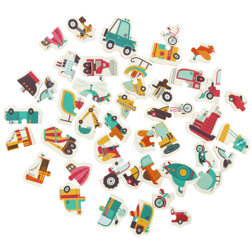 Puzzle-w-puszce-pojazdy-24-puzzle-149145 Dėlionės skardinėje transporto priemonėse 24 dėlionės