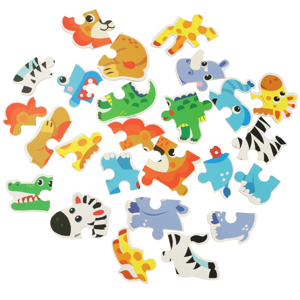 Puzzle-w-puszce-zwierzatka-safari-25-puzzli-149110 Dėlionės skardinėje skardinėje safario gyvūnai 25 dėlionės